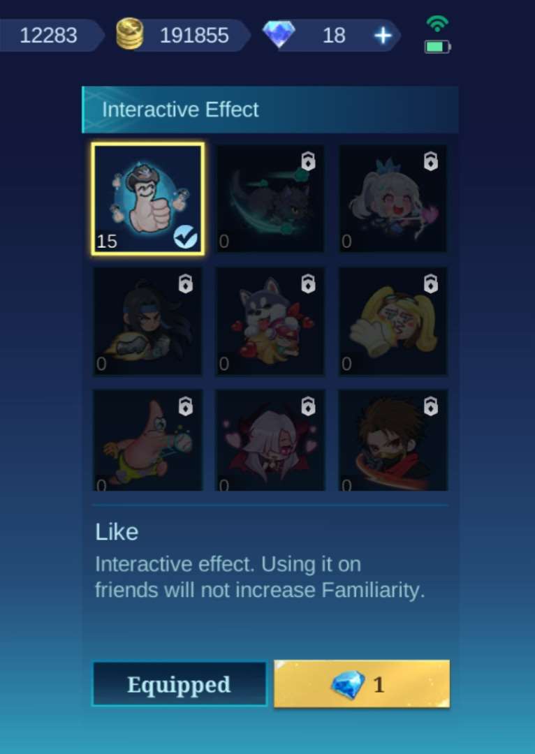 Game account sale Mobile Legends